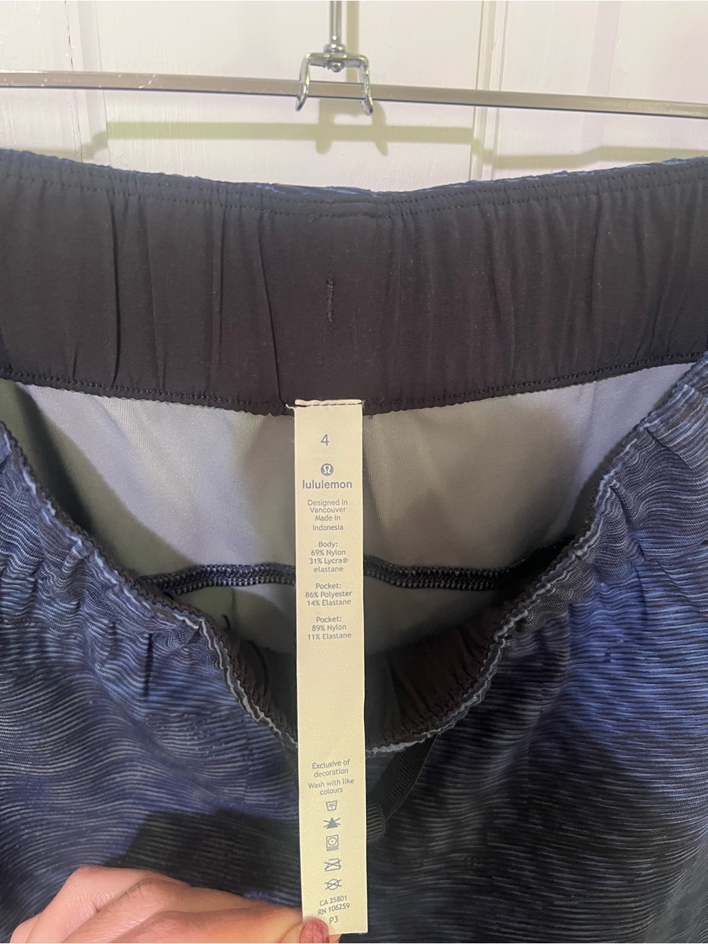 LULULEMON ON THE FLY PANT *28" Liner Flux Battleship Multi - Picture 6 of 6